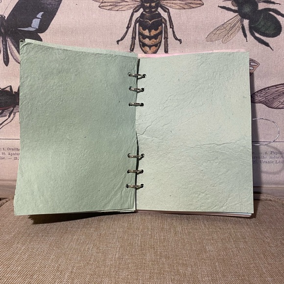 Green Goddess Handmade Notebook with Recycled Paper - Picture 6 of 9